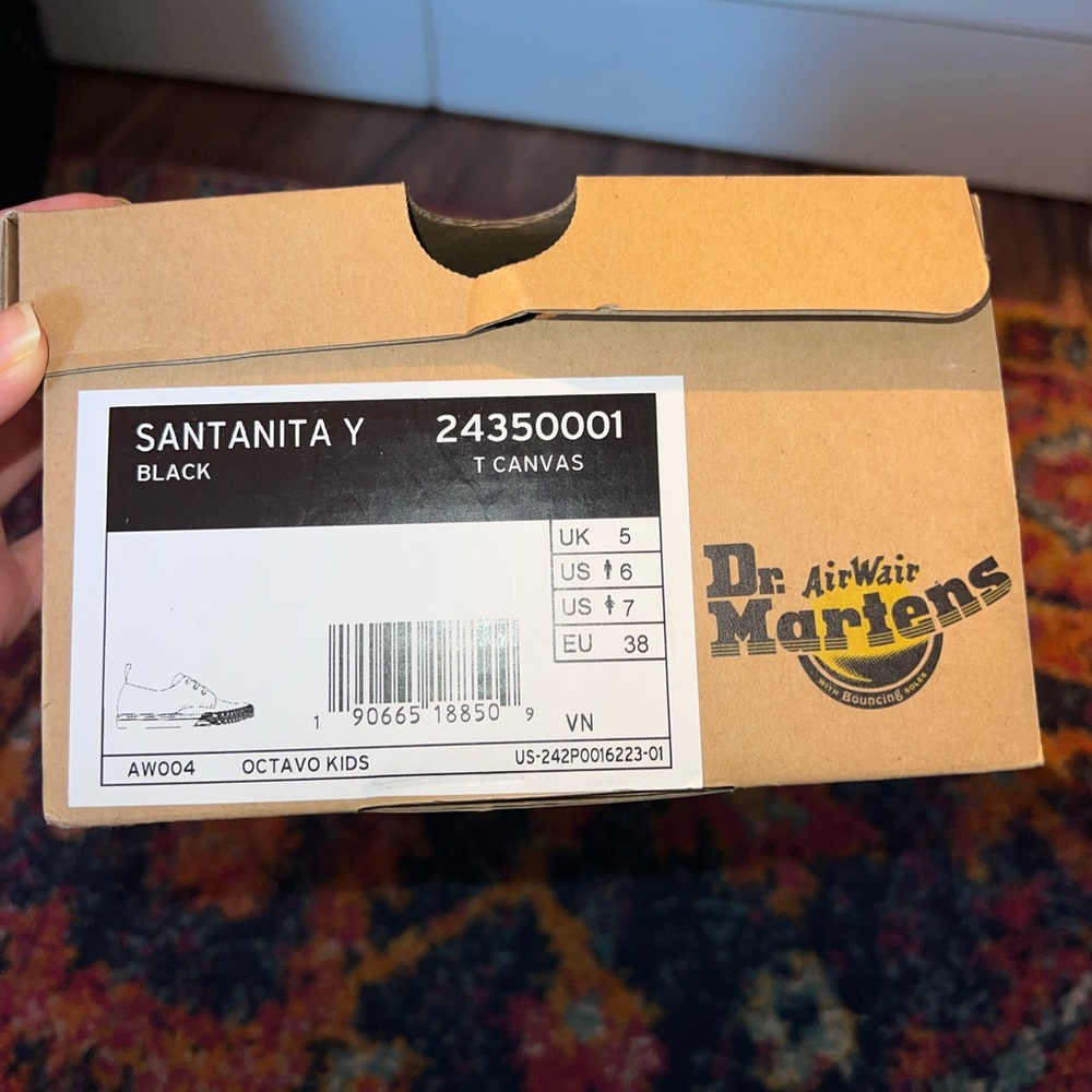 Santa Anita Black Dr Marten Sneakers